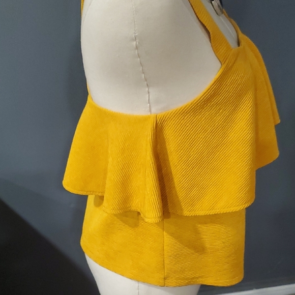 Madewell Mustard Layered Tank Top - Picture 5 of 12